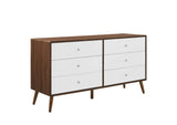 MOD-7022-WAL-WHI Transmit 60" Dresser By Modway