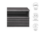 MOD-7058-CHA Render Wall-Mount Nightstand By Modway