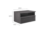 MOD-7058-CHA Render Wall-Mount Nightstand By Modway