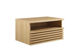 MOD-7058-OAK Render Wall-Mount Nightstand By Modway