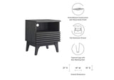 MOD-7070-CHA Render Nightstand By Modway