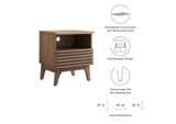 MOD-7070-WAL Render Nightstand By Modway