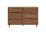 MOD-7083-WAL Vespera 6-Drawer Dresser By Modway