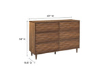 MOD-7083-WAL Vespera 6-Drawer Dresser By Modway