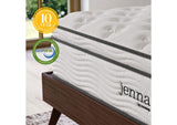 MOD-7091-WHI Jenna 12" Innerspring And Foam California King Mattress By Modway