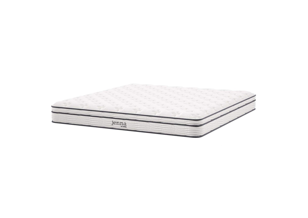 MOD-7096-WHI Jenna 6" Innerspring And Foam King Mattress By Modway