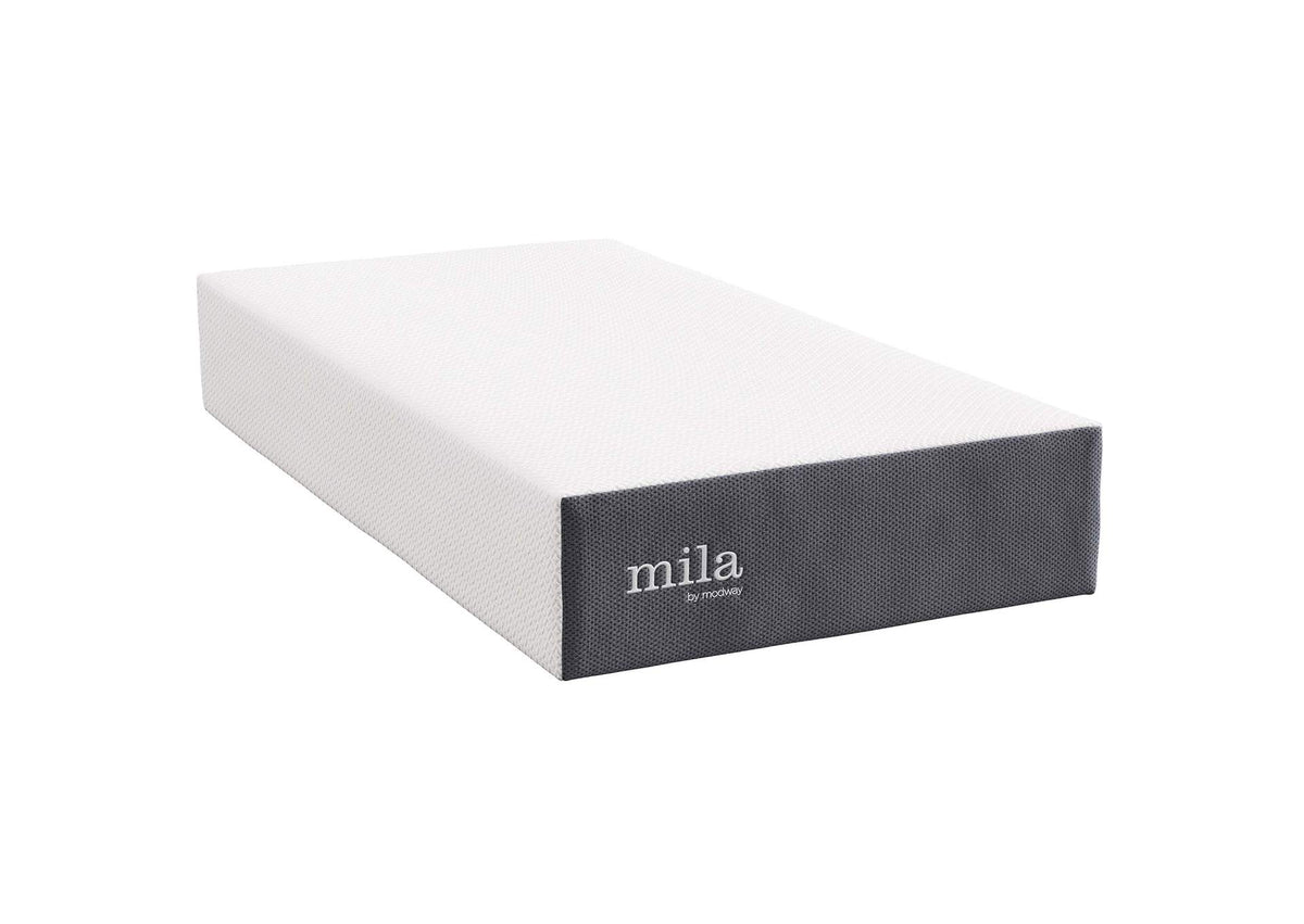MOD-7102-WHI Mila 12" Twin Mattress By Modway