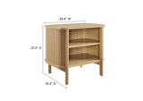MOD-7157-OAK Cadence Open Nightstand By Modway