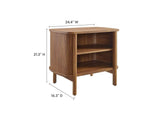 MOD-7157-WAL Cadence Open Nightstand By Modway
