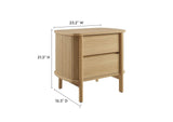 MOD-7158-OAK Cadence 2-Drawer Nightstand By Modway