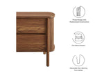 MOD-7158-WAL Cadence 2-Drawer Nightstand By Modway