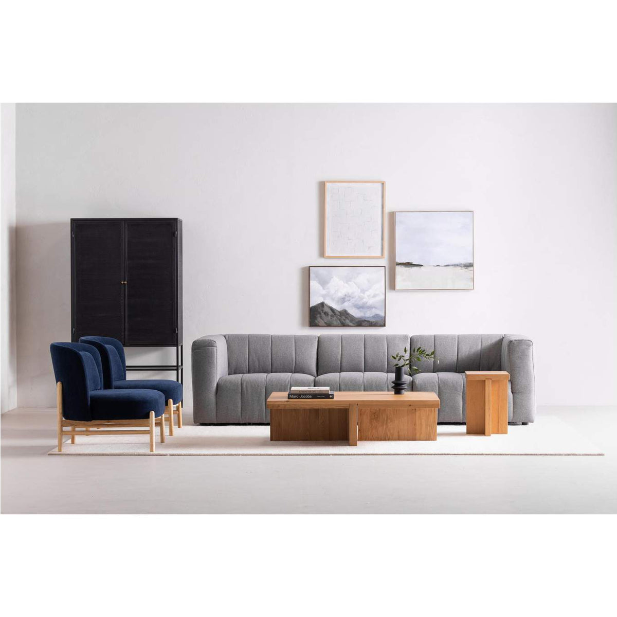 MT-1023-15 Lyric Right Arm Chair Grey