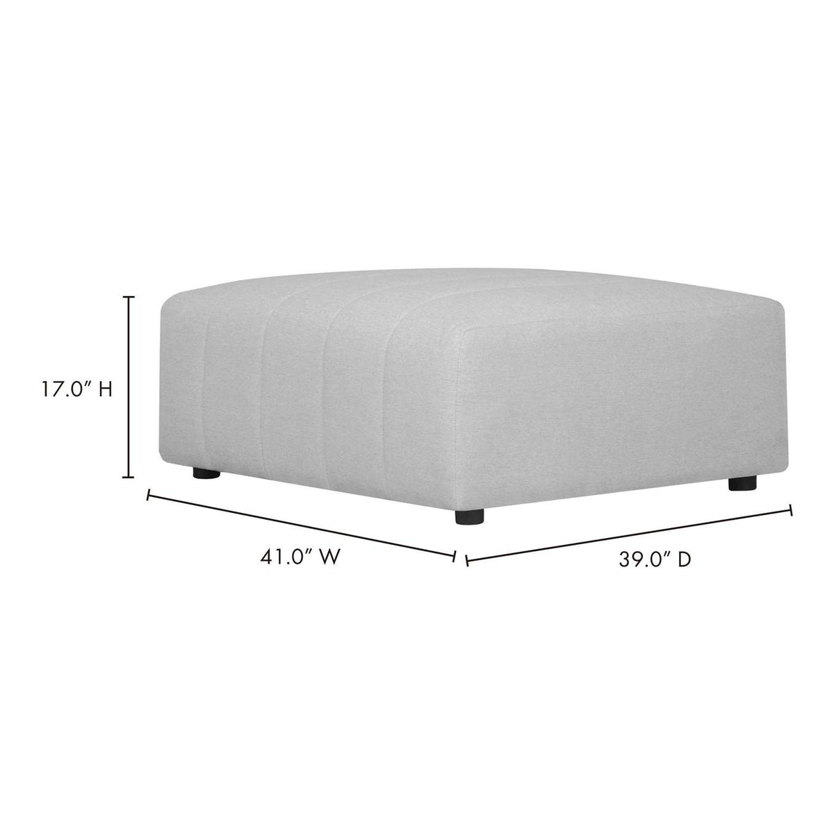 MT-1026-34 Lyric Ottoman Beige