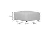 MT-1026-34 Lyric Ottoman Beige