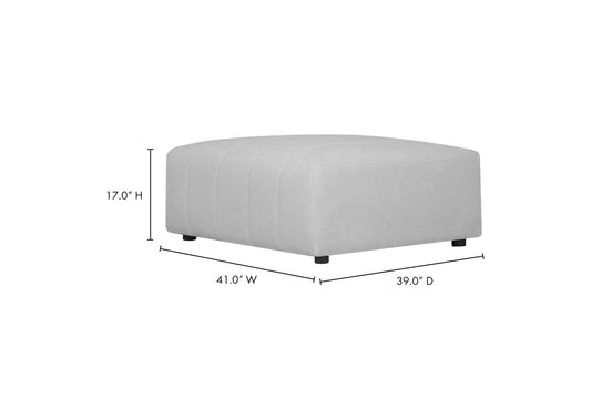 MT-1026-34 Lyric Ottoman Beige