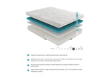Altair 10" California King Twin Gel-Infused Memory Foam Mattress