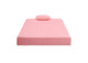 MT-PG07PKF Leo 7" Pink Full Gel-Infused Memory Foam Mattress and Pillow Set