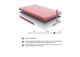 Leo 7" Pink Twin Gel-Infused Memory Foam Mattress and Pillow Set
