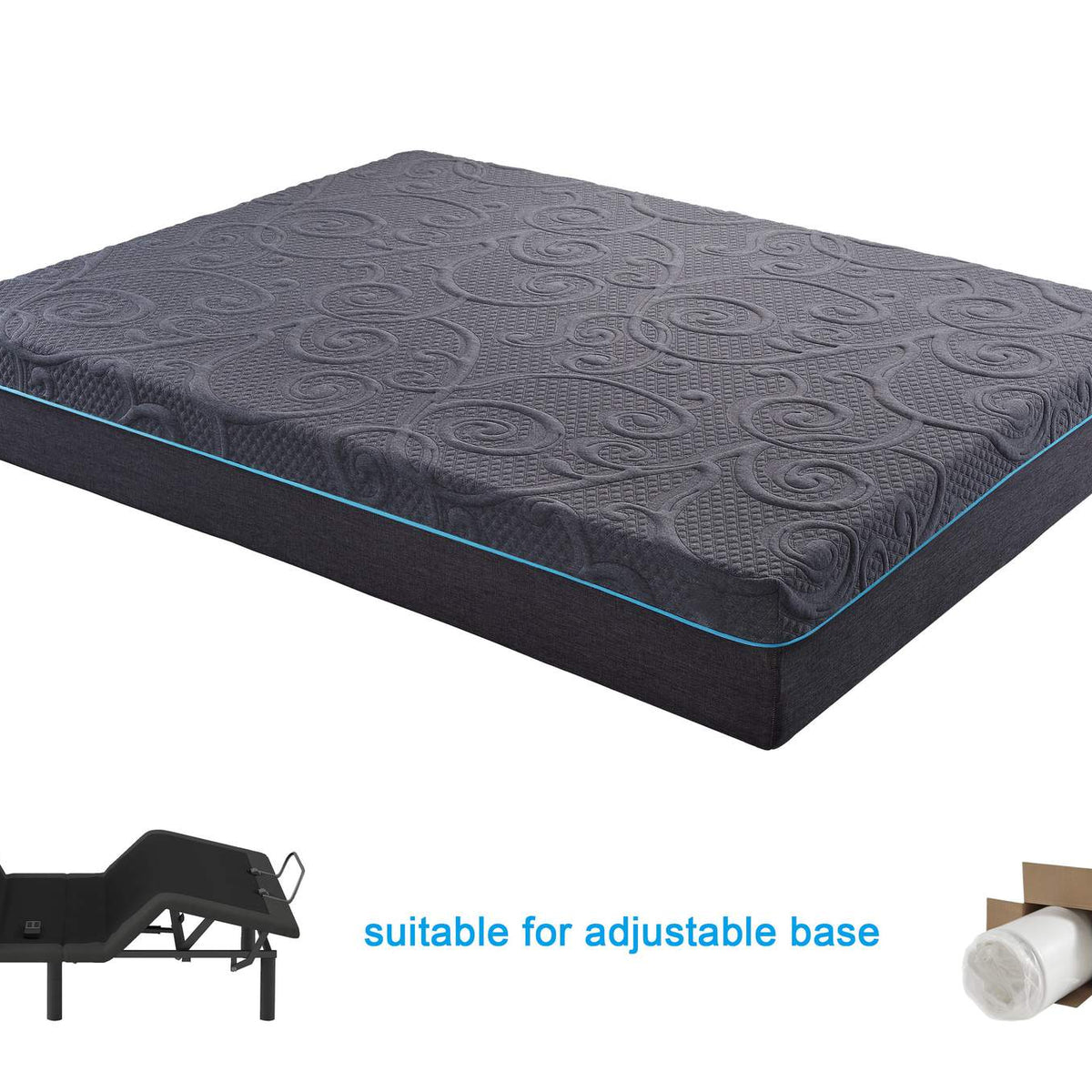 MT-H14Q Mira 14" Queen Gel-Infused Memory Foam Hybrid Mattress