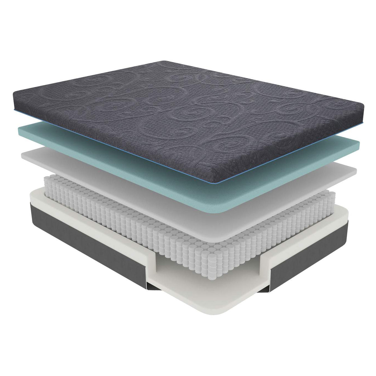 MT-H11T Mira 11" Twin Gel-Infused Memory Foam Hybrid Mattress