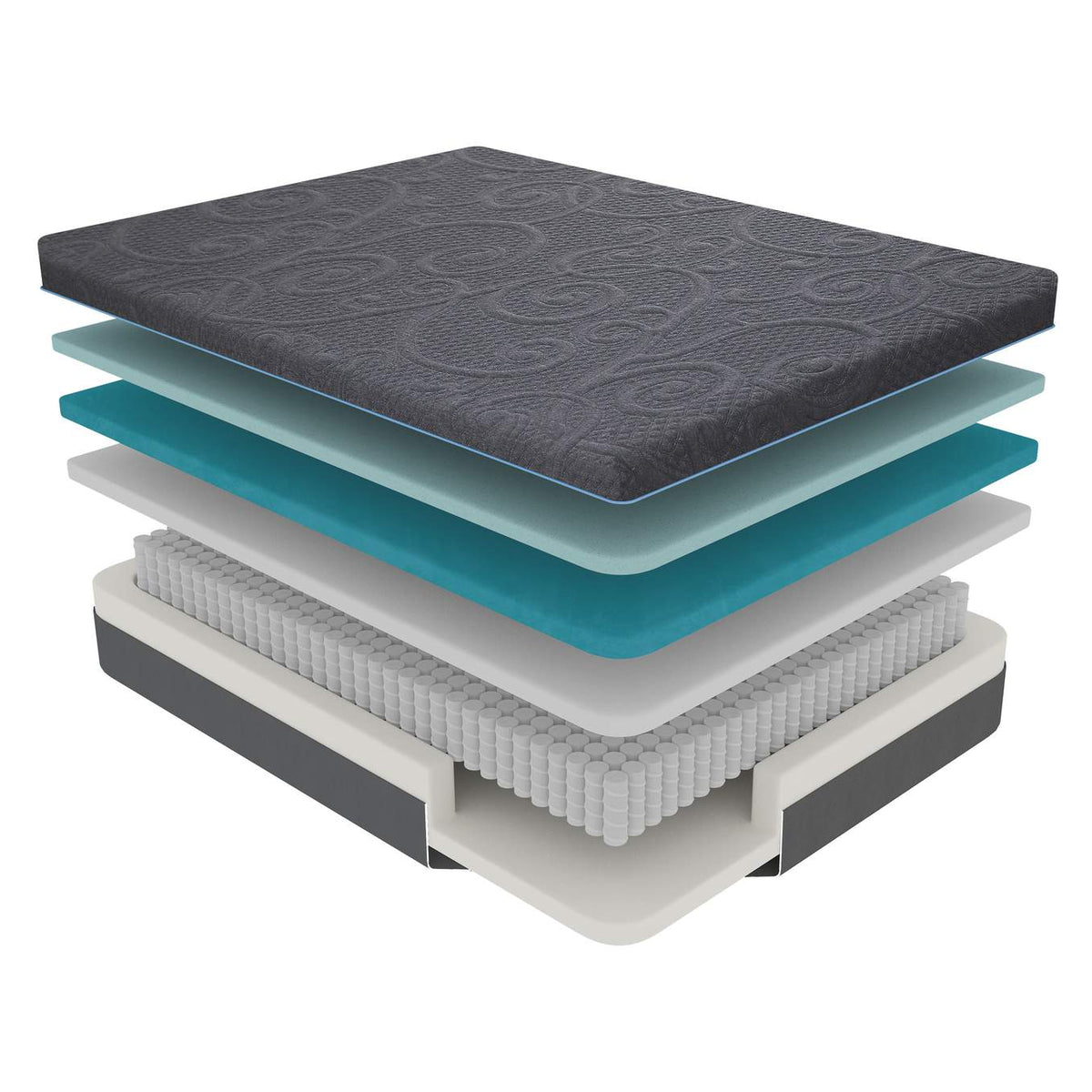 MT-H14CK Mira 14" California King Gel-Infused Memory Foam Hybrid Mattress