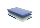 MT-PG07BLF Leo 7" Blue Full Gel-Infused Memory Foam Mattress and Pillow Set