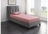 MT-PG07PKF Leo 7" Pink Full Gel-Infused Memory Foam Mattress and Pillow Set