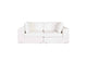 Muse 2pc Modular Sofa In Mist White Performance Fabric