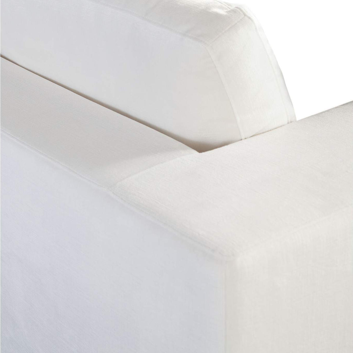 MUSECHWH Muse Accent Chair In Mist White Performance Fabric