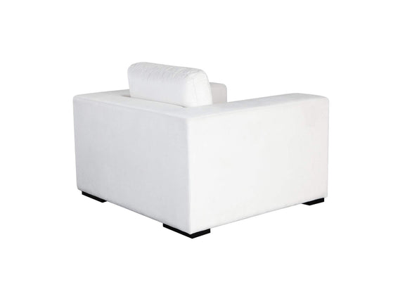 MUSECHWH Muse Accent Chair In Mist White Performance Fabric