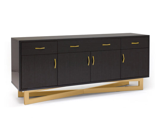 Maximo Gray Buffet Gold Base/silver Base