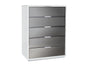 Mera White Gloss/Mirror Chest