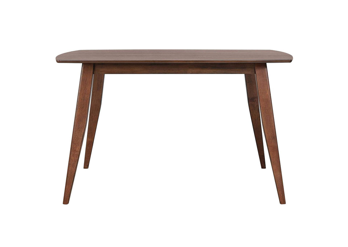 DLU-MC3660-C45-SR6P Sunset Trading Mid Century 6 Piece Dining Table Set | Padded Performace Fabric Seats | Server