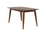 DLU-MC3660-C45-5P Sunset Trading Mid Century 5 Piece Dining Table Set | Padded Performace Fabric Seats
