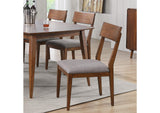 DLU-MC-C45-2 Sunset Trading Mid Century Dining Chair | Padded Performace Fabric Seat | Set of 2
