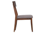 DLU-MC-C45-2 Sunset Trading Mid Century Dining Chair | Padded Performace Fabric Seat | Set of 2