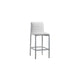 Amalfi Metal Back Bar Stool in White