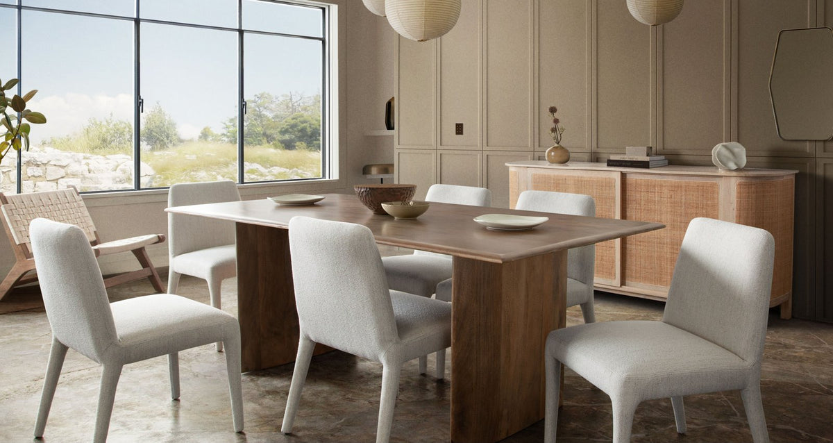 Nara 80" Wood Dining Table