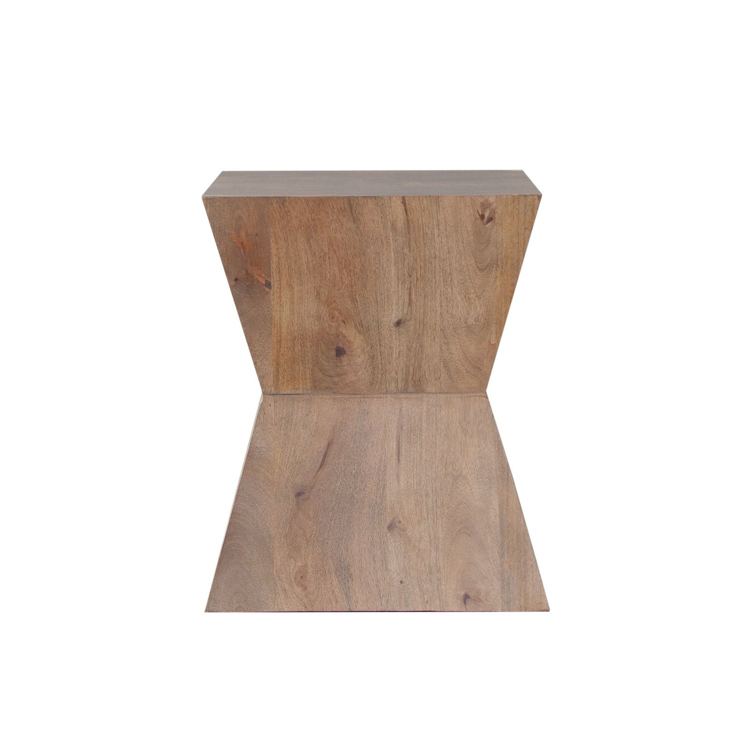 Nara Sculptured Pedestal End Table