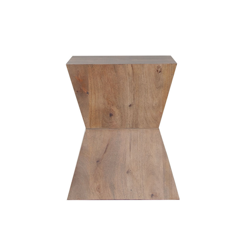 Nara Sculptured Pedestal End Table