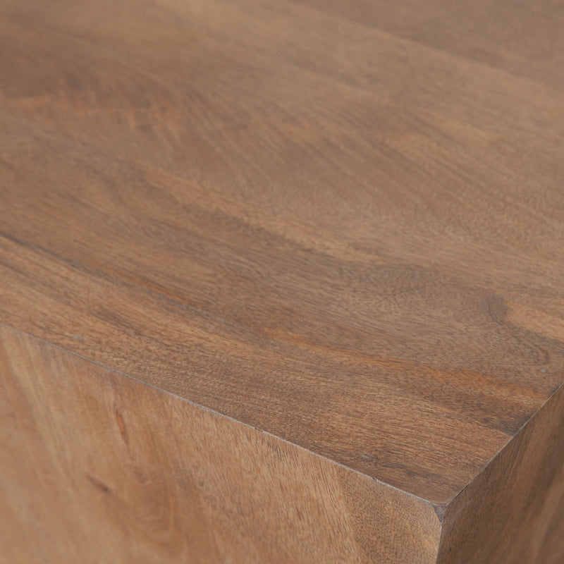 Nara Sculptured Pedestal End Table