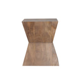 Nara Sculptured Pedestal End Table