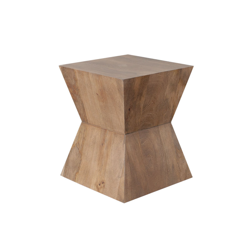 Nara Sculptured Pedestal End Table
