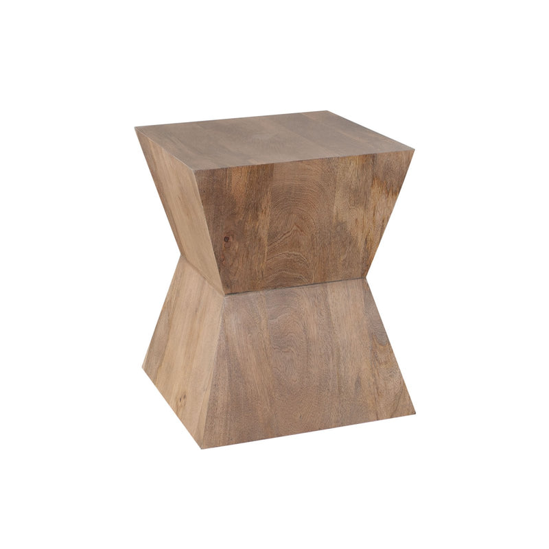 Nara Sculptured Pedestal End Table