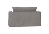 SY-130015-391094 Newport Slipcovered Chair and A Half | Moisture and Stain Resistant Washable Performance Fabric | 2 Throw Pillows | Gray