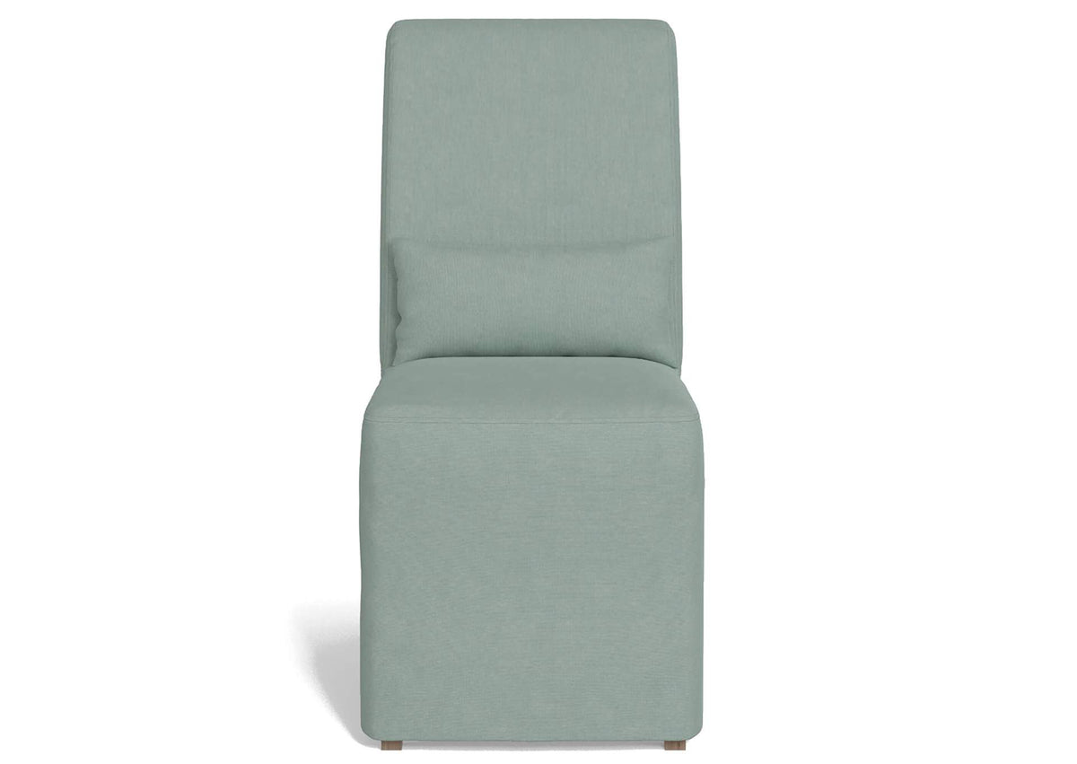 SY-1025906-391043 Newport Slipcovered Dining Chair | Moisture and Stain Resistant Washable Performance Fabric | Ocean Blue