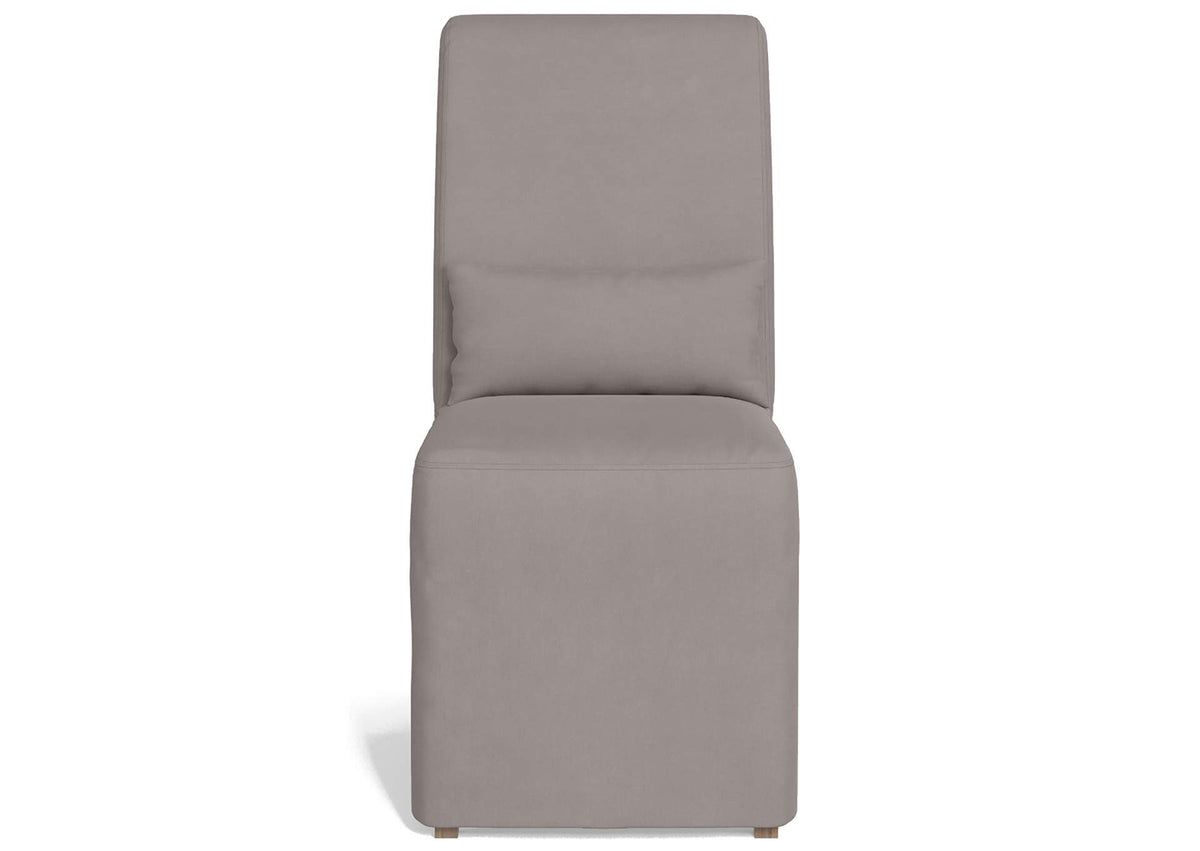SY-1025906-391094 Newport Slipcovered Dining Chair | Moisture and Stain Resistant Washable Performance Fabric | Gray