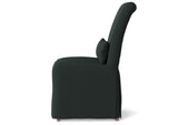 SY-1025906-391098 Newport Slipcovered Dining Chair | Moisture and Stain Resistant Washable Performance Fabric | Dark Gray