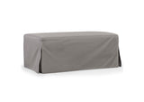 SY-130015-30-391094 Newport Slipcovered Chair and A Half with Ottoman | Moisture and Stain Resistant Washable Performance Fabric | 2 Throw Pillows | Gray