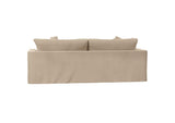 SY-130000-391084 Newport Slipcovered Sofa | Moisture and Stain Resistant Washable Performance Fabric | 4 Throw Pillows | Tan